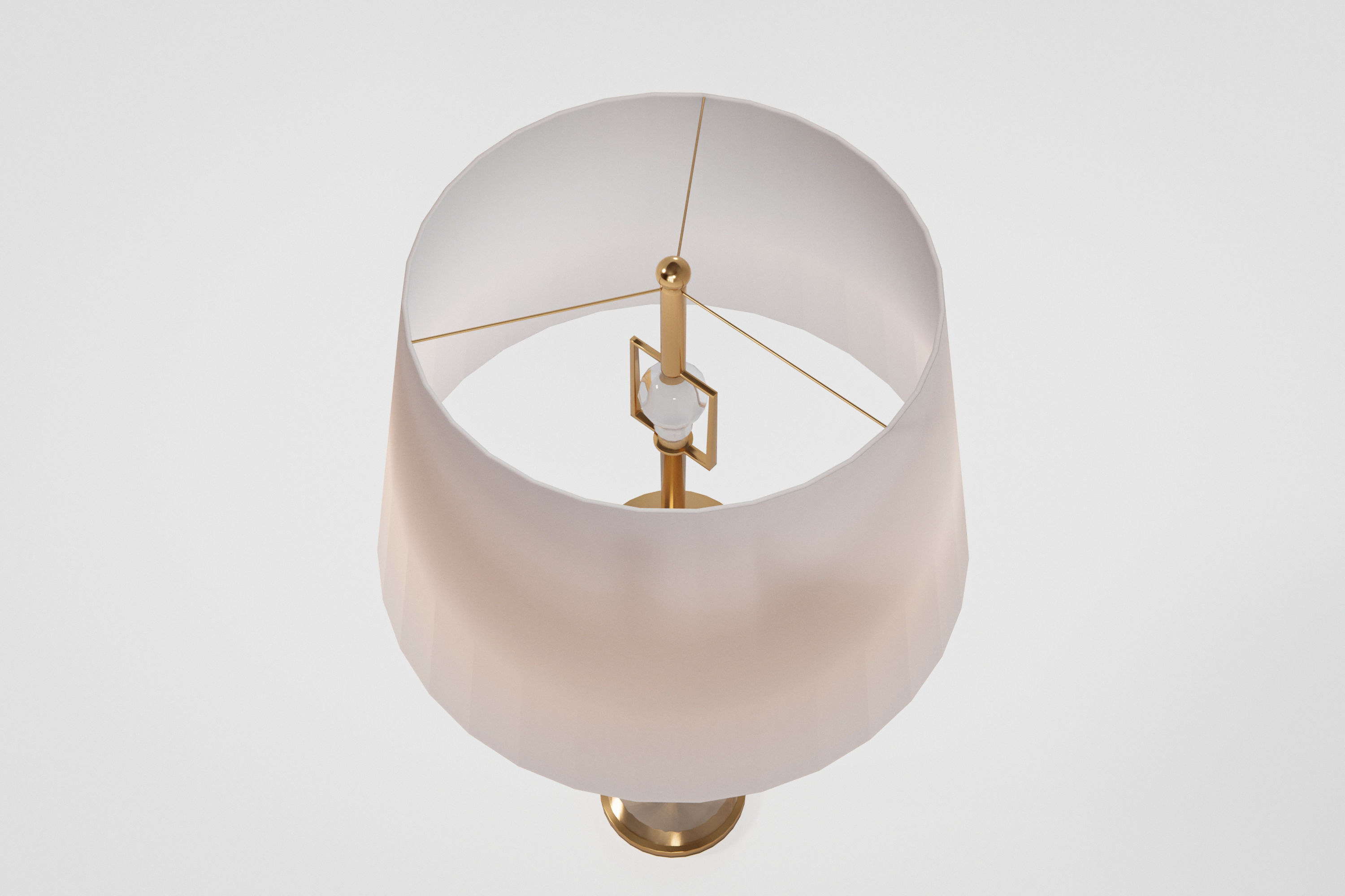 Small Table Lamp Low-poly 3D model_8