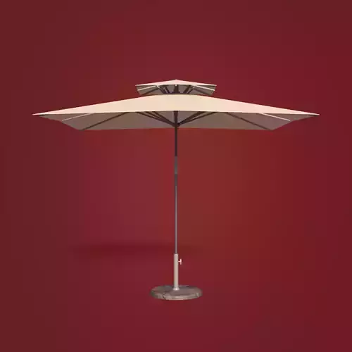 Patio Umbrella Low-poly 3D model
