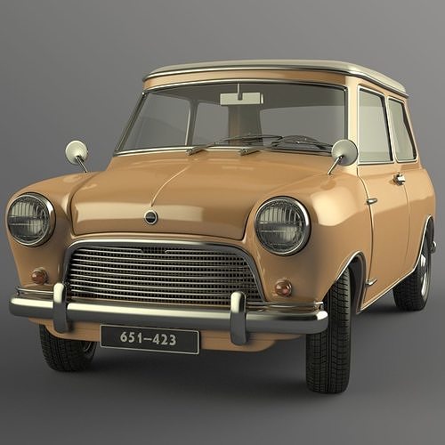 Vintage Car 3D Model 3D model