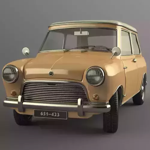 Vintage Car 3D Model 3D model