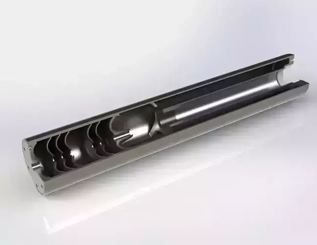 Compensator Sound level reduction silencer and suppressor Free 3D model