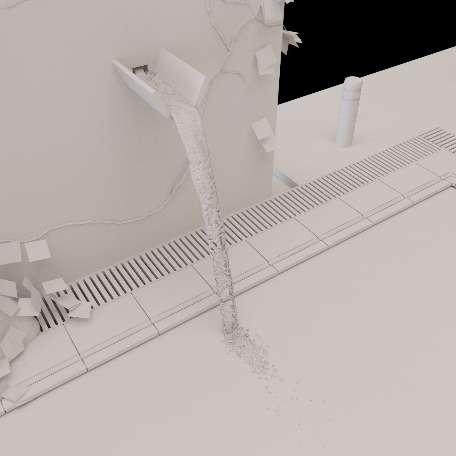 Realistic Pool Vray and Corona Low-poly 3D model_15