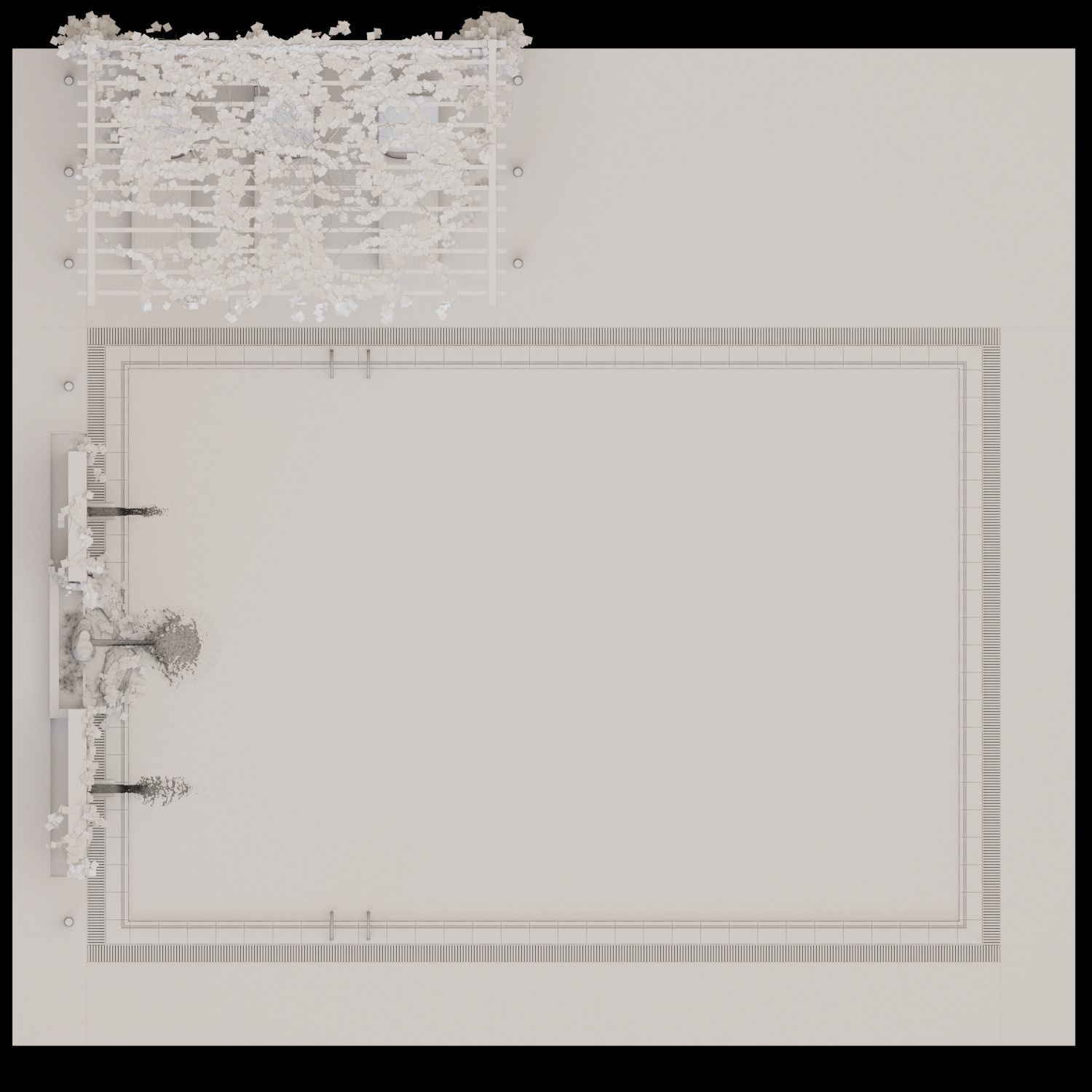 Realistic Pool Vray and Corona Low-poly 3D model_6