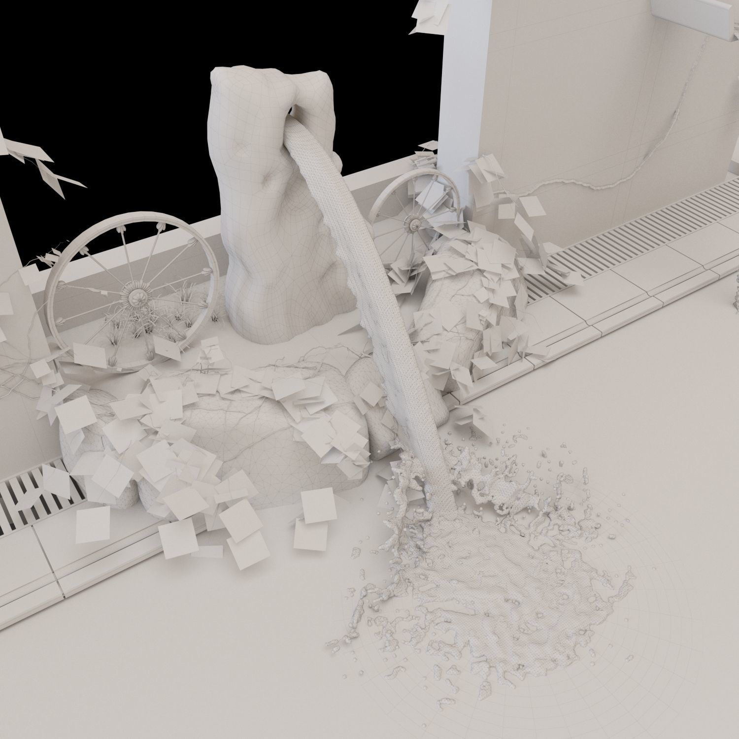 Realistic Pool Vray and Corona Low-poly 3D model_14