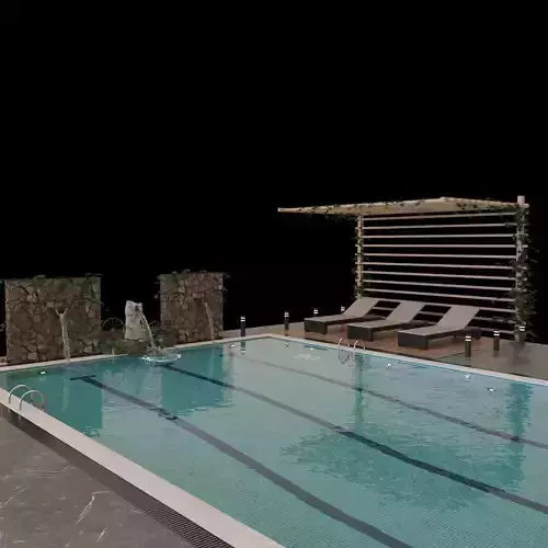 Realistic Pool Vray and Corona