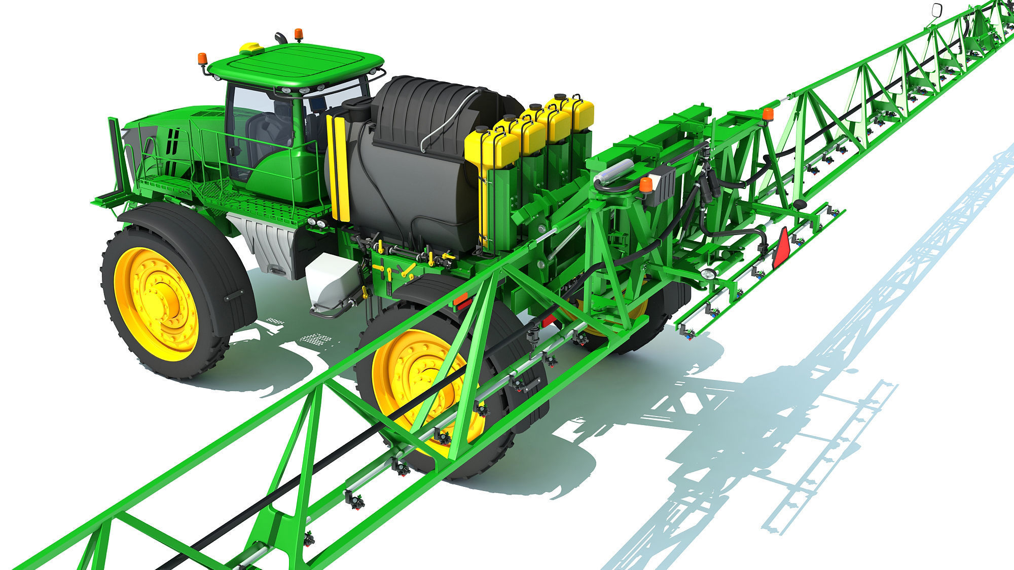 Sprayer and Spreader Machine 3D model_3