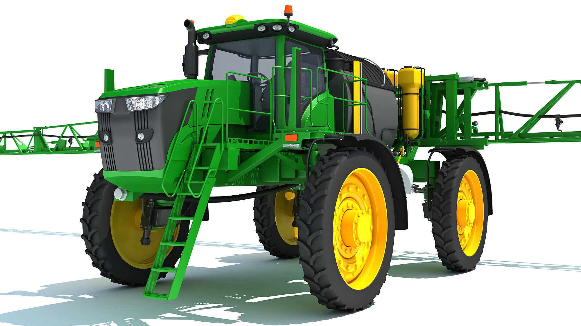 Sprayer and Spreader Machine 3D model_16
