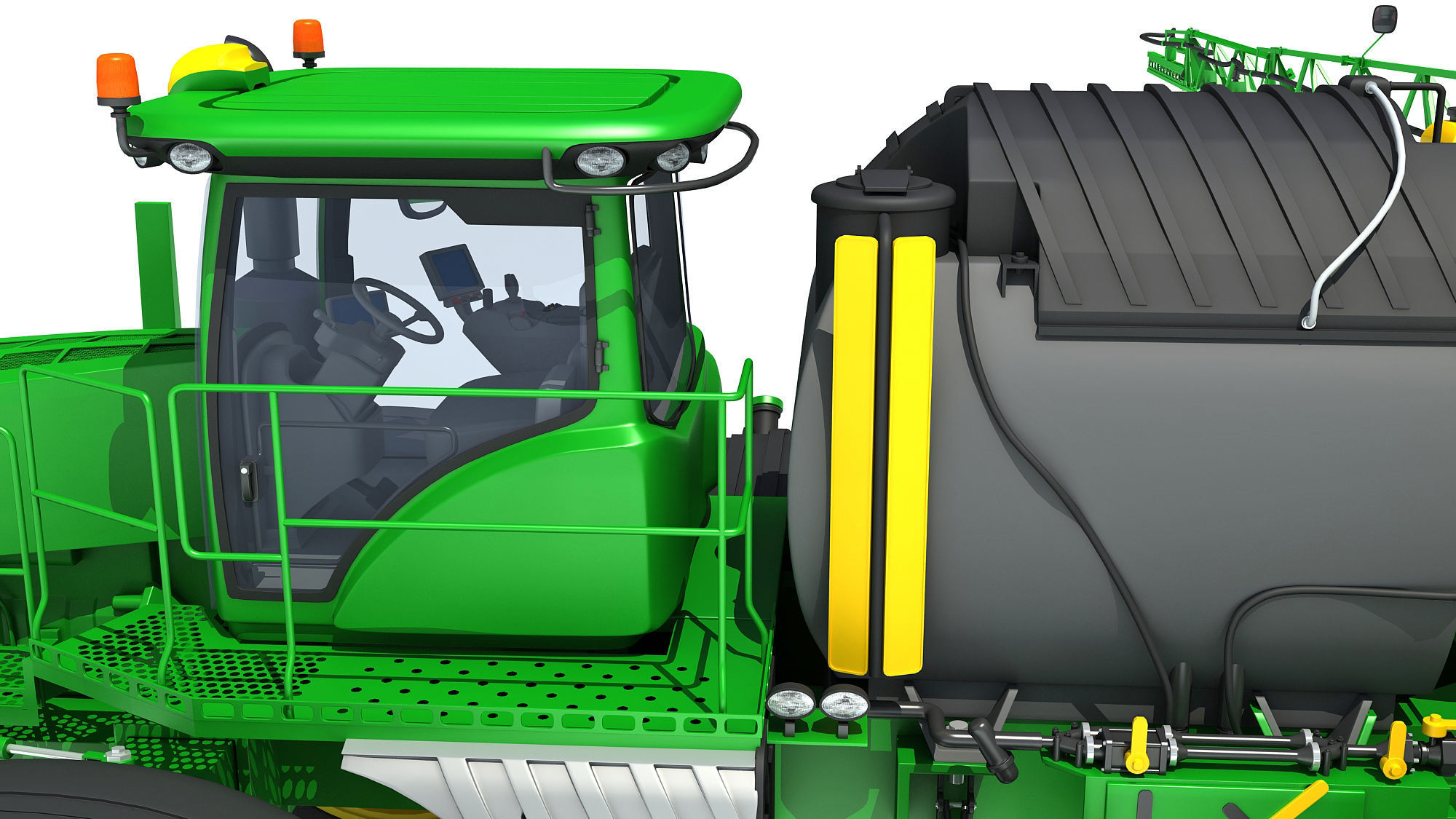 Sprayer and Spreader Machine 3D model_17