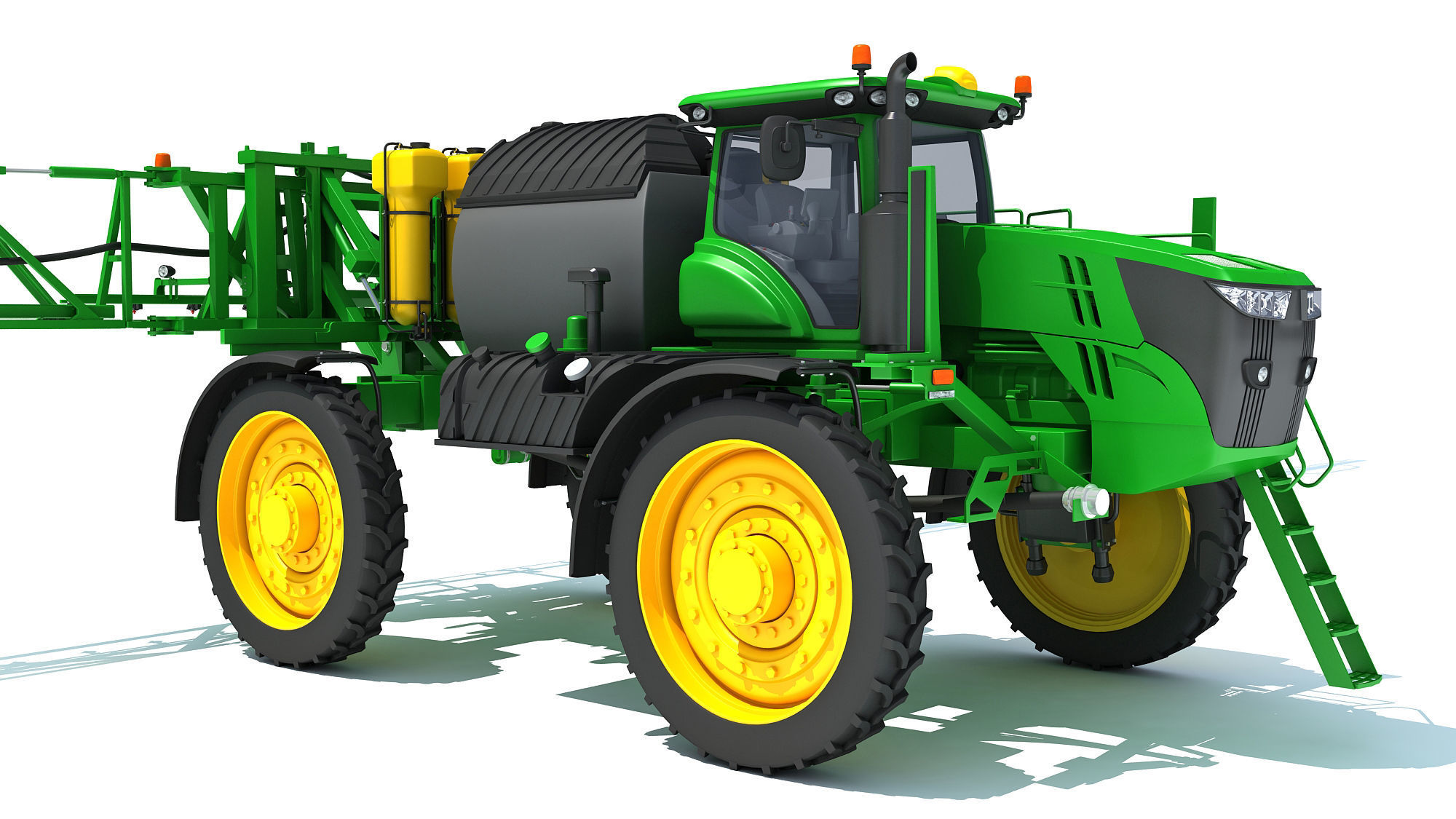 Sprayer and Spreader Machine 3D model_11