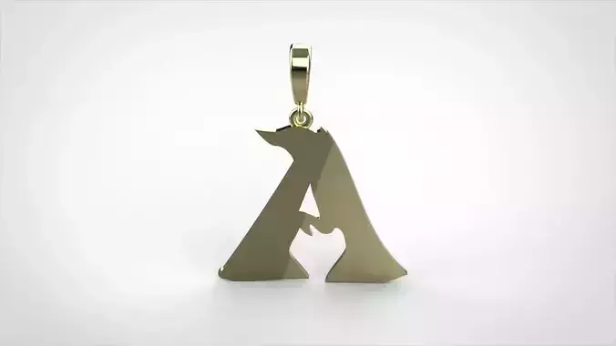 pendant alphabet rebucked  A small 