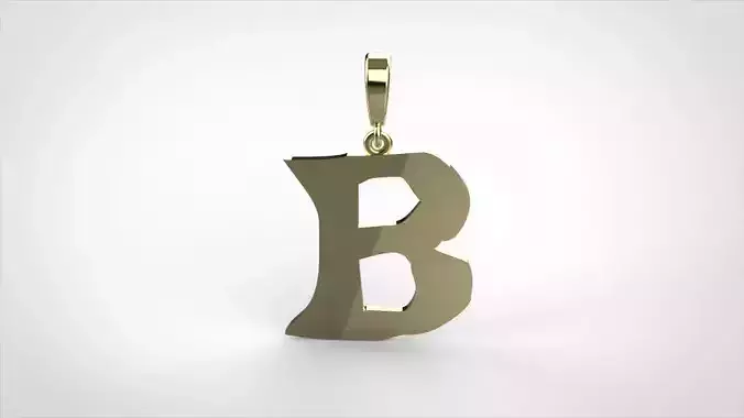 pendant alphabet rebucked  B small 