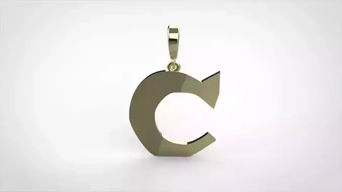 pendant alphabet rebucked  C small 