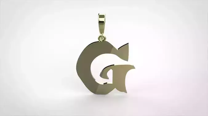 pendant alphabet rebucked  G small 