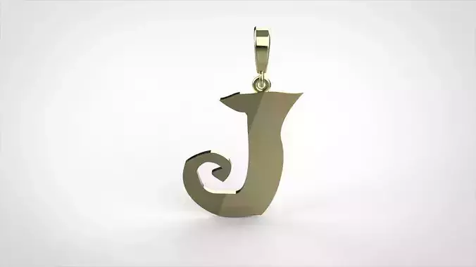 pendant alphabet rebucked  J small 