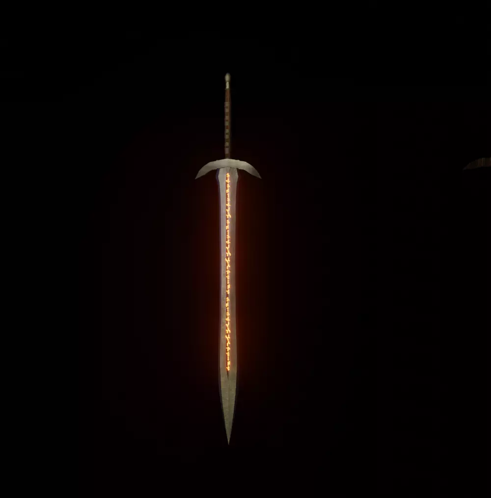 FREE 3D sword Free low-poly 3D model