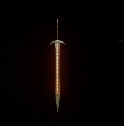 FREE 3D sword Free low-poly 3D model
