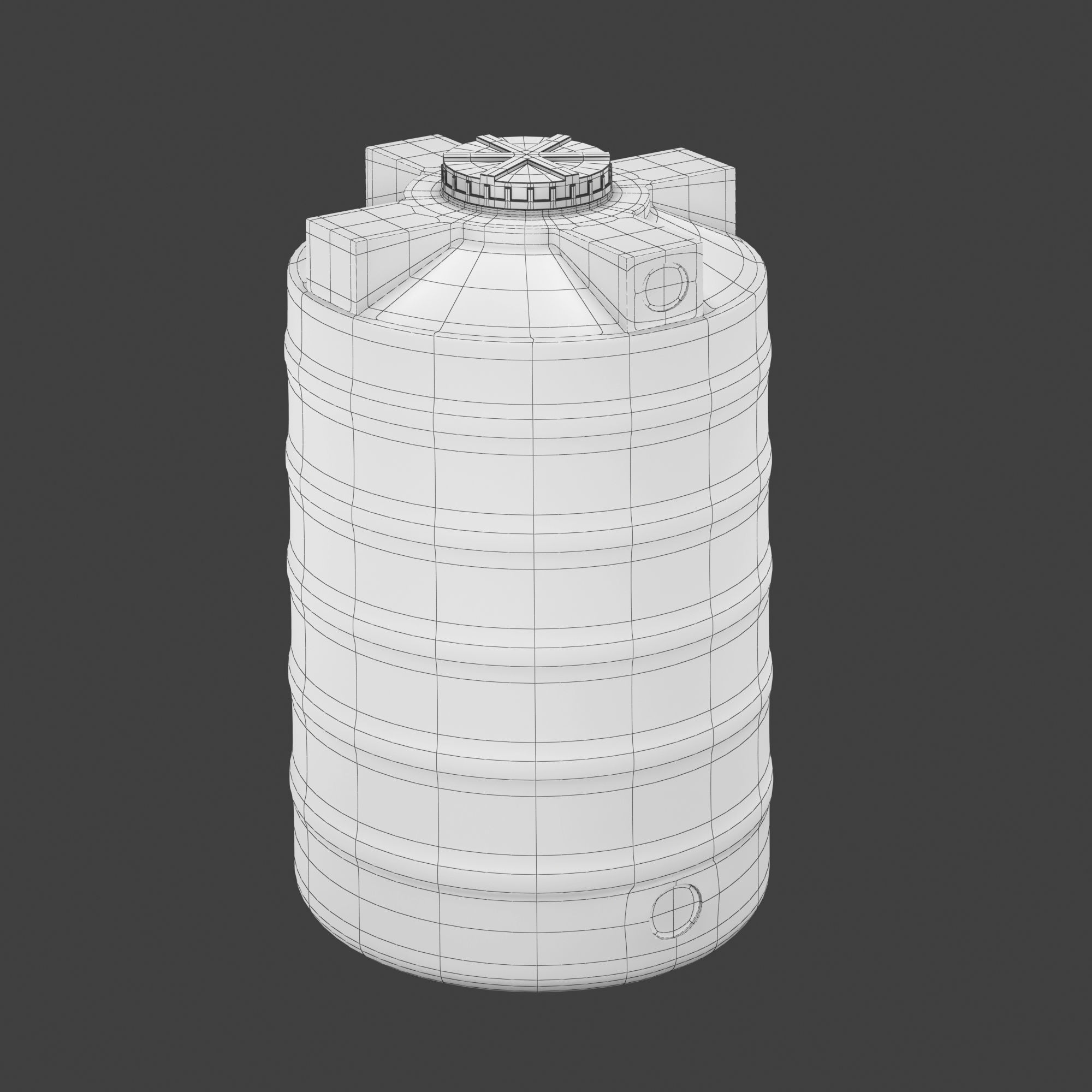 Vertical Grooved Tank 3D model_5