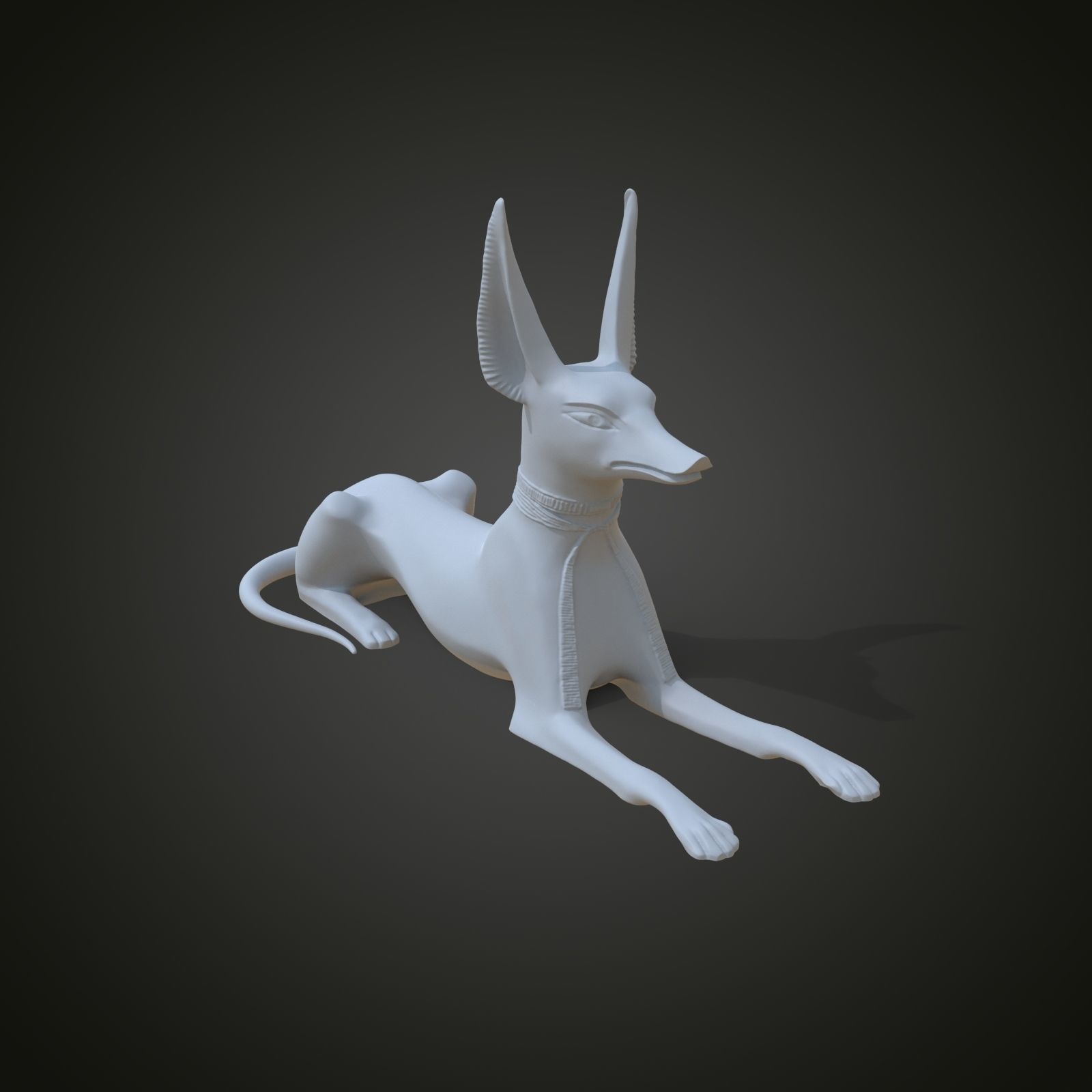 Egyptian God Anubis Shrine 3D print model_1