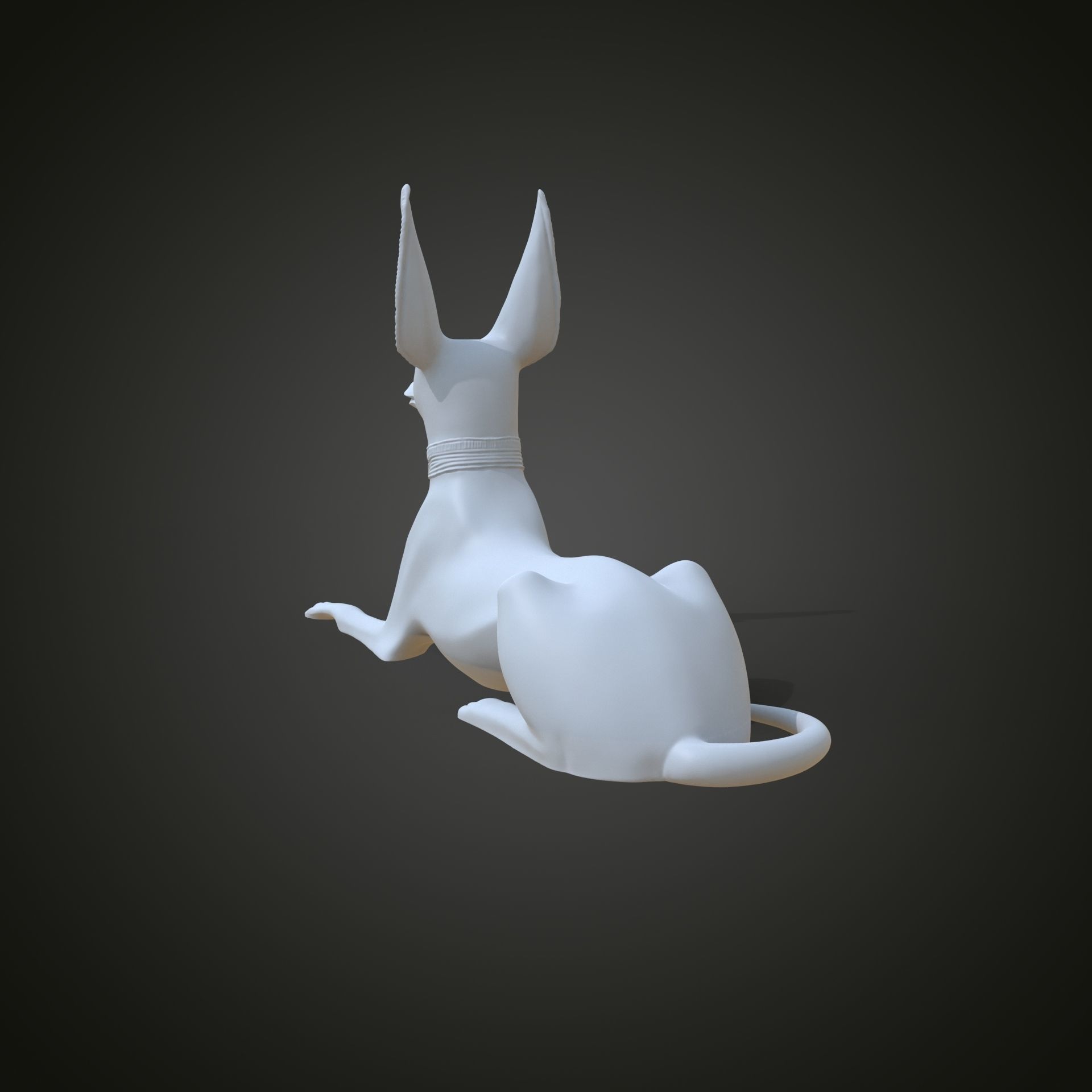 Egyptian God Anubis Shrine 3D print model_2