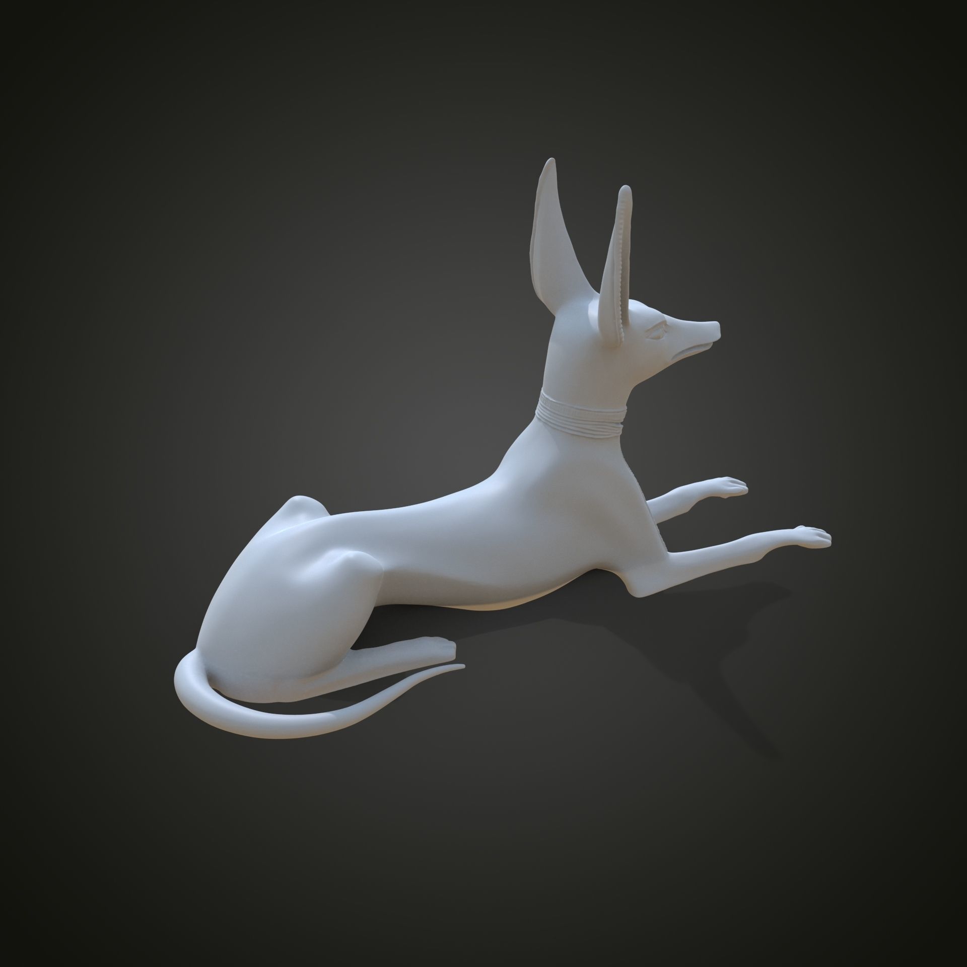 Egyptian God Anubis Shrine 3D print model_4