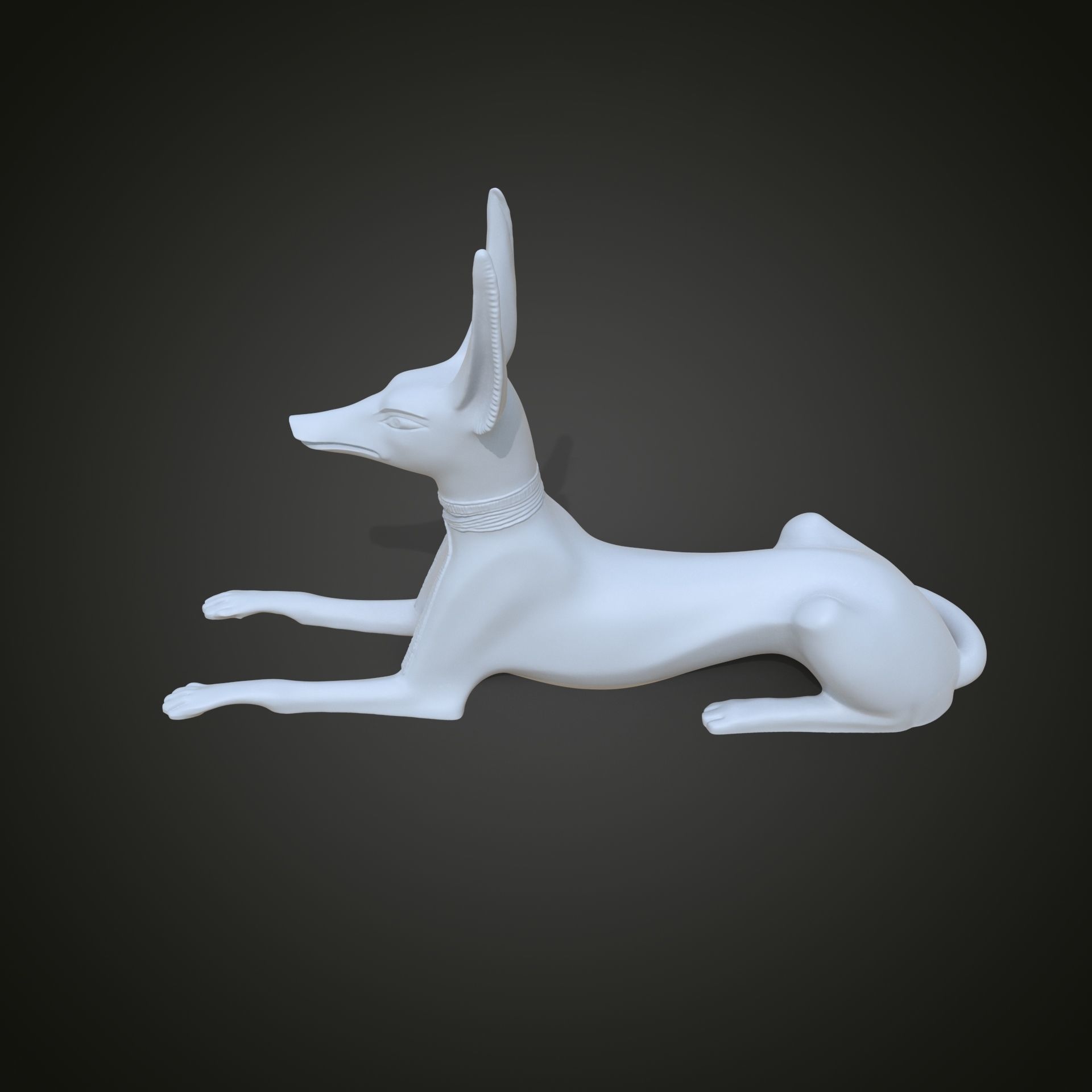 Egyptian God Anubis Shrine 3D print model_10