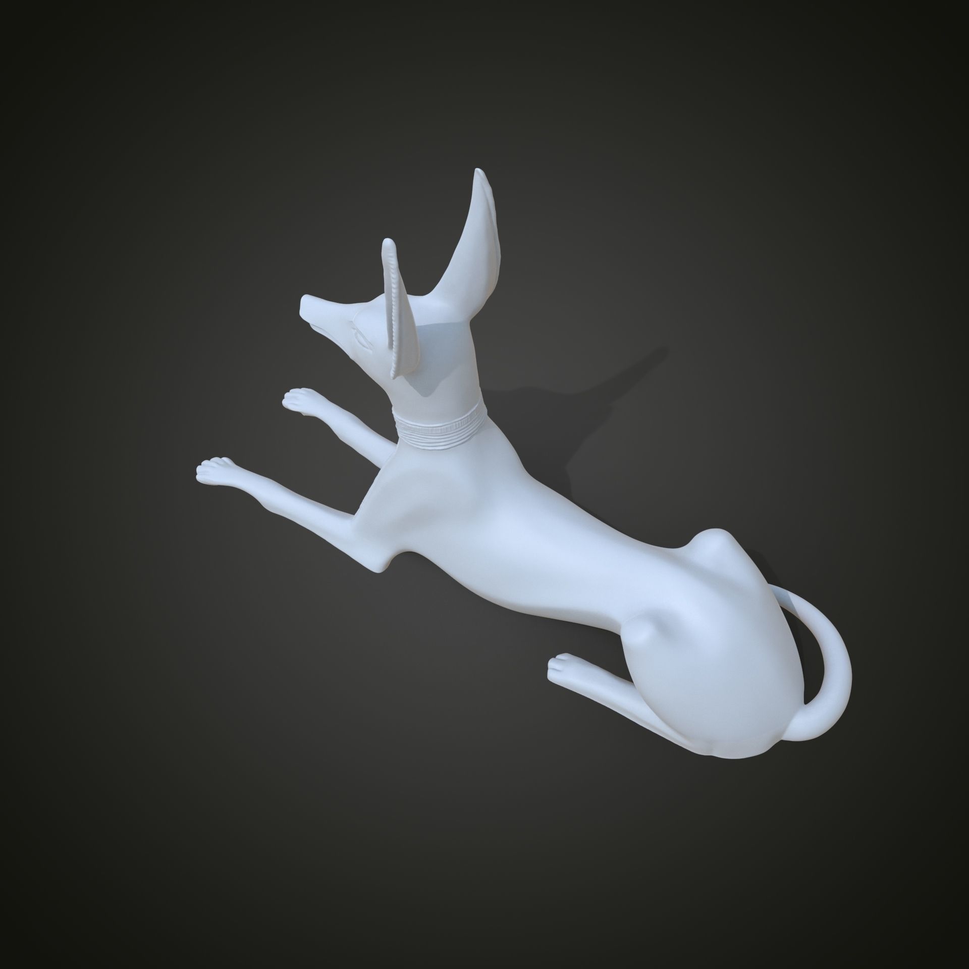 Egyptian God Anubis Shrine 3D print model_11