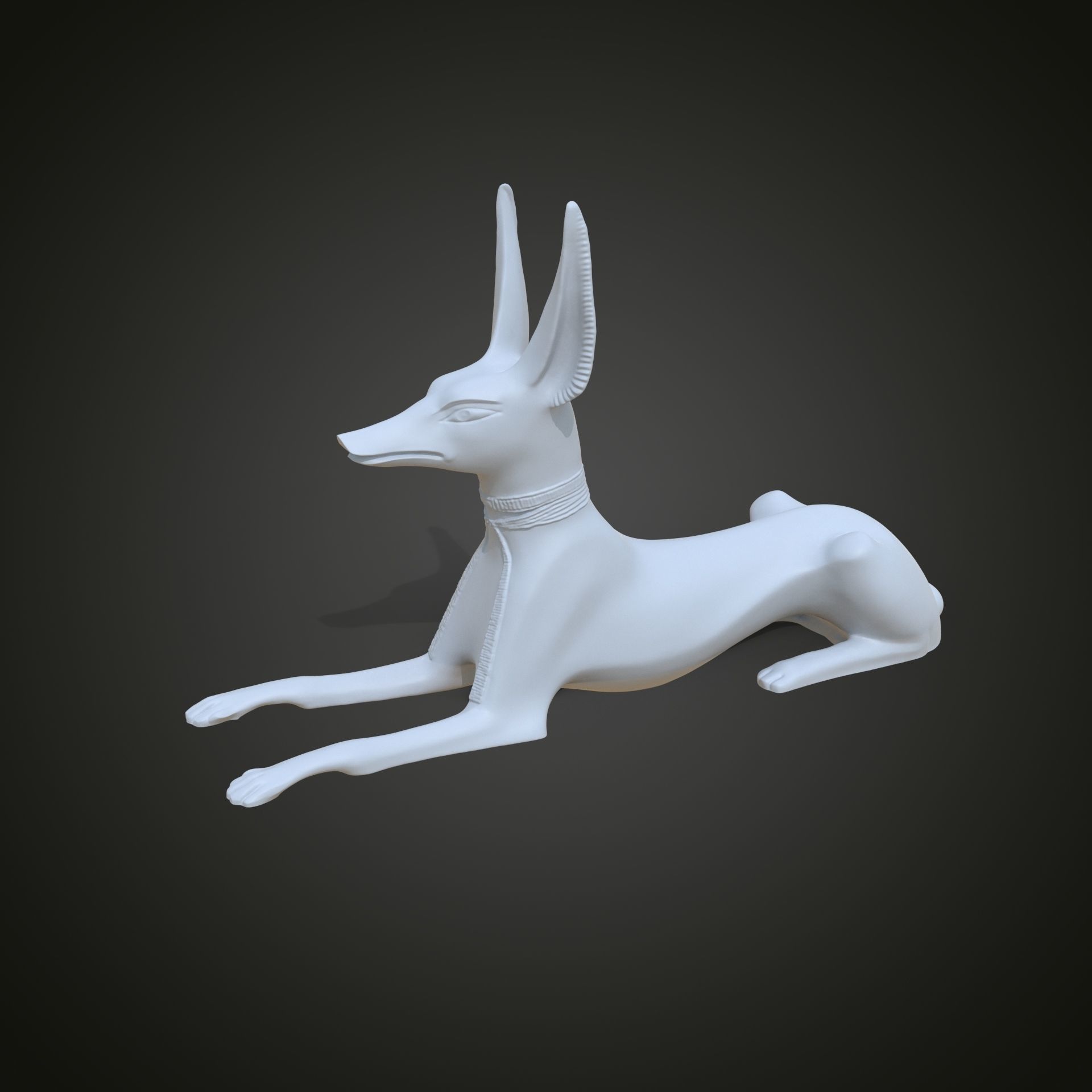 Egyptian God Anubis Shrine 3D print model_9