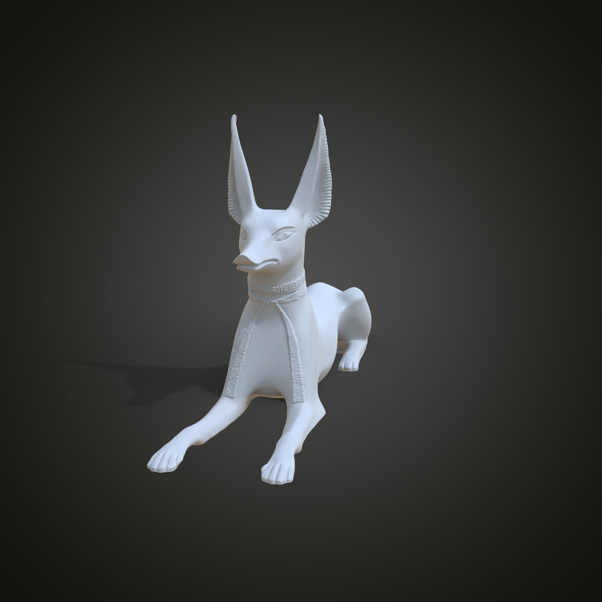 Egyptian God Anubis Shrine 3D print model_8