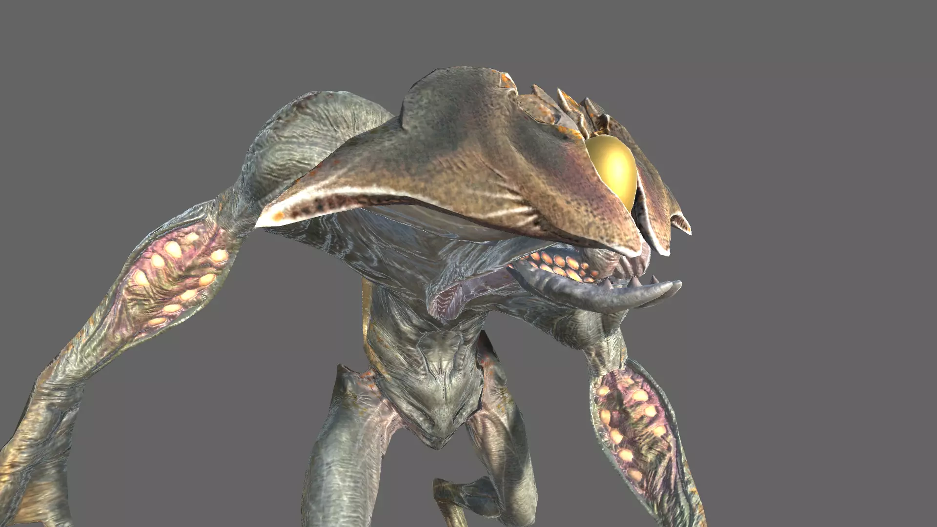 Alien Heavy Soldier Low-poly 3D model