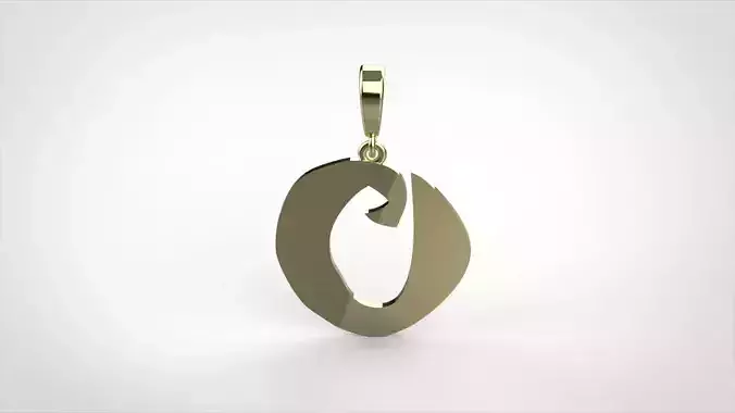 pendant alphabet rebucked O small 