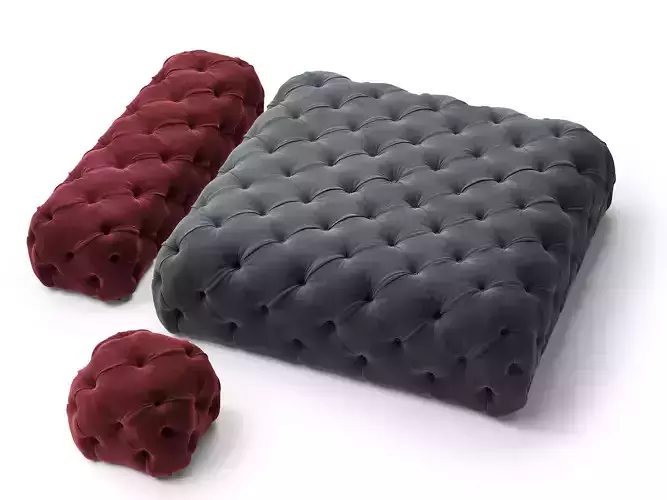RollKing Pouf Collection 3D model
