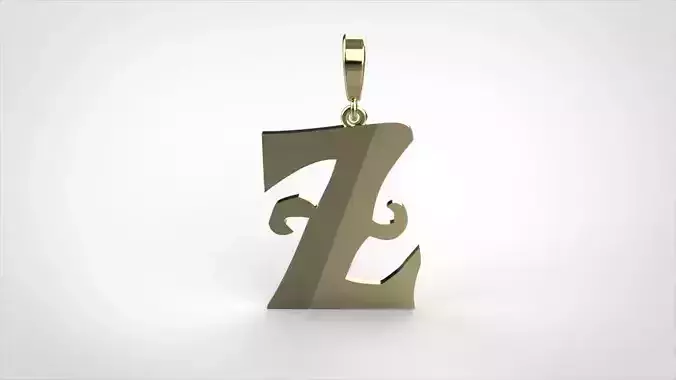 pendant alphabet rebucked Z small