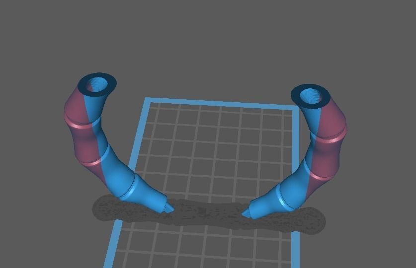 Bamboo Earring 3D print model_3