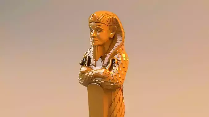 Egyptian Statue 3D print model