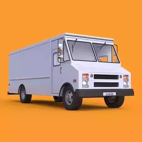 Step Van Truck 3D Model