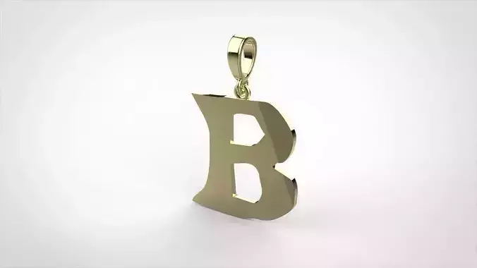 pendant alphabet rebucked B medium