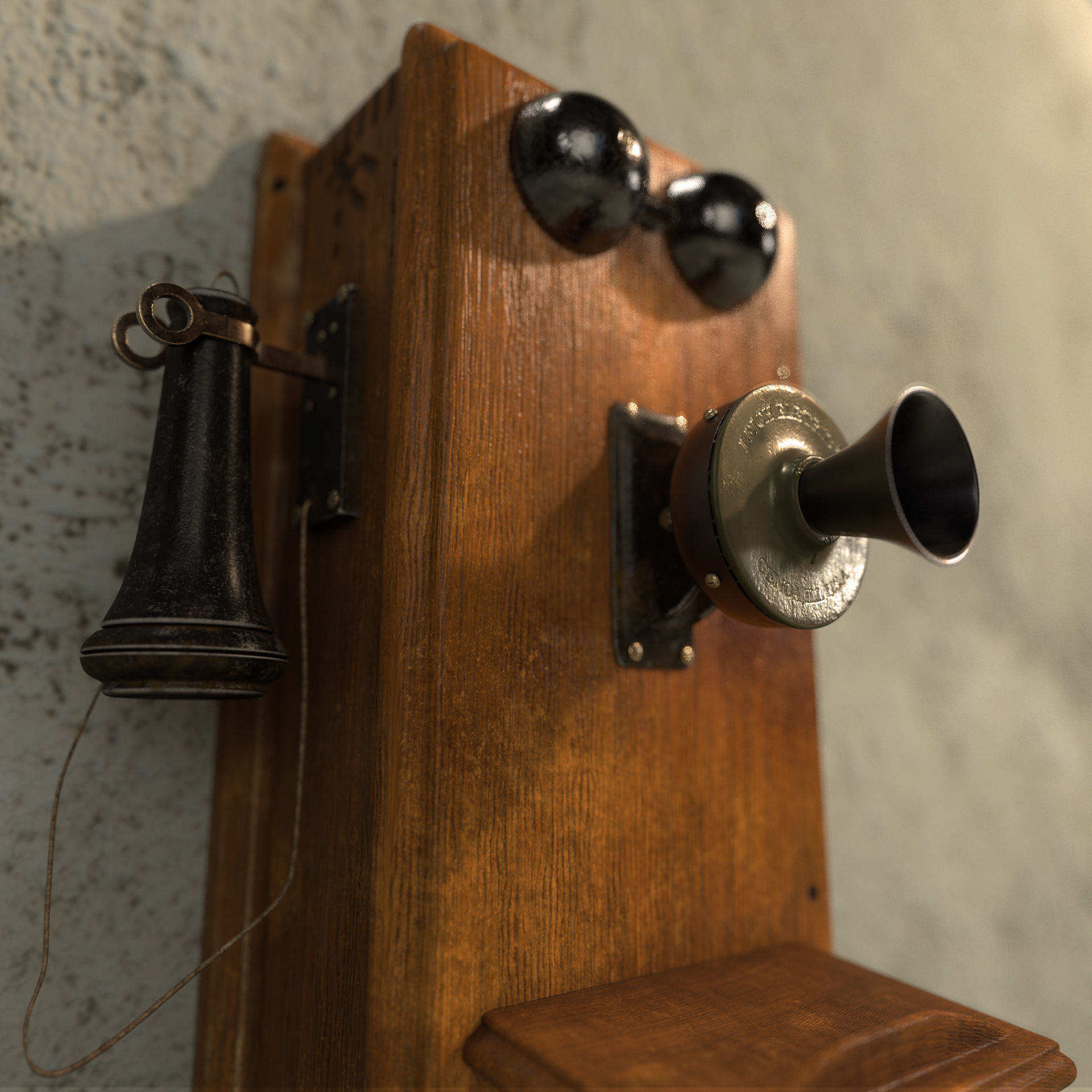 Old Telephone 3D model_1