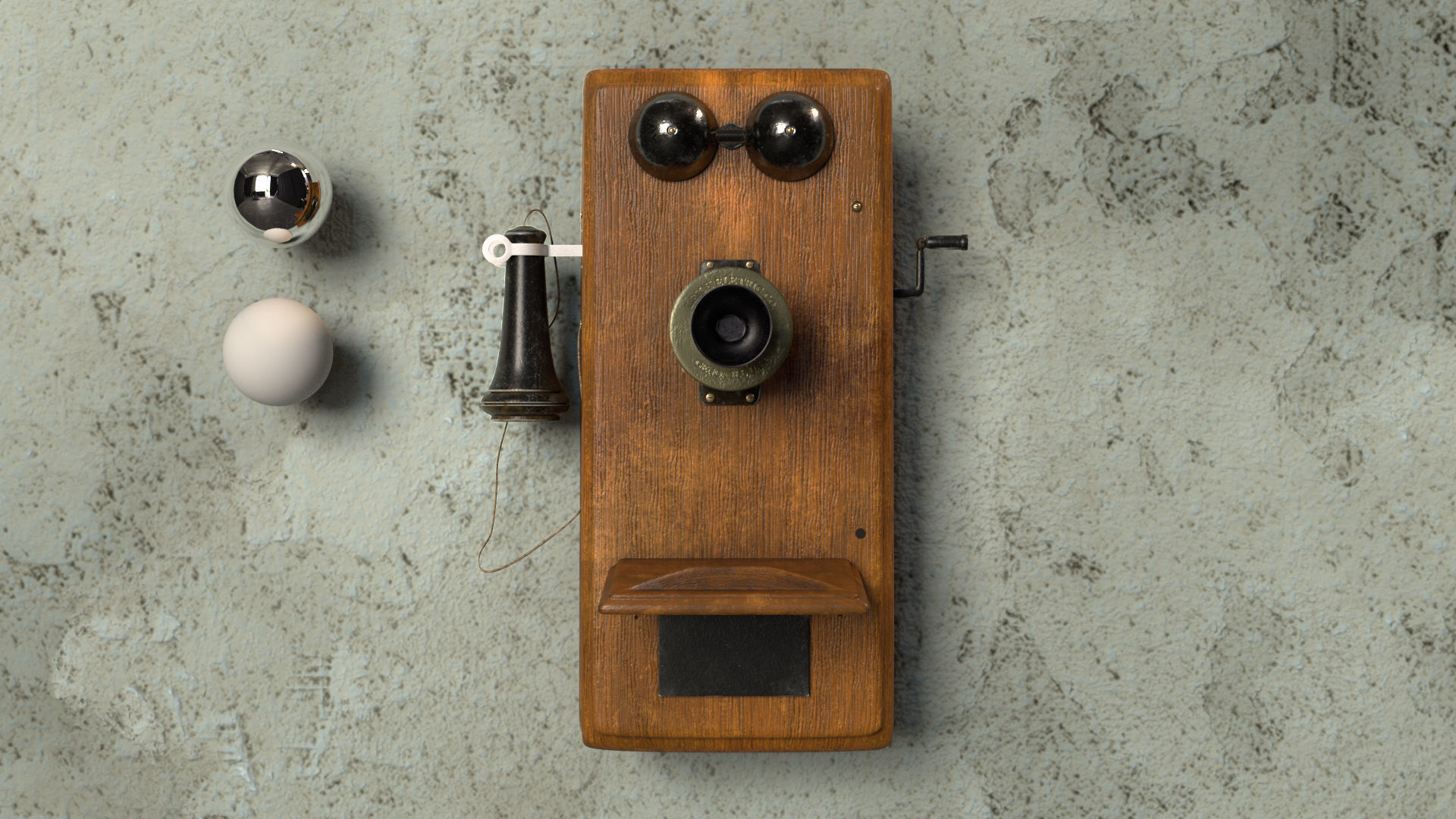 Old Telephone 3D model_3