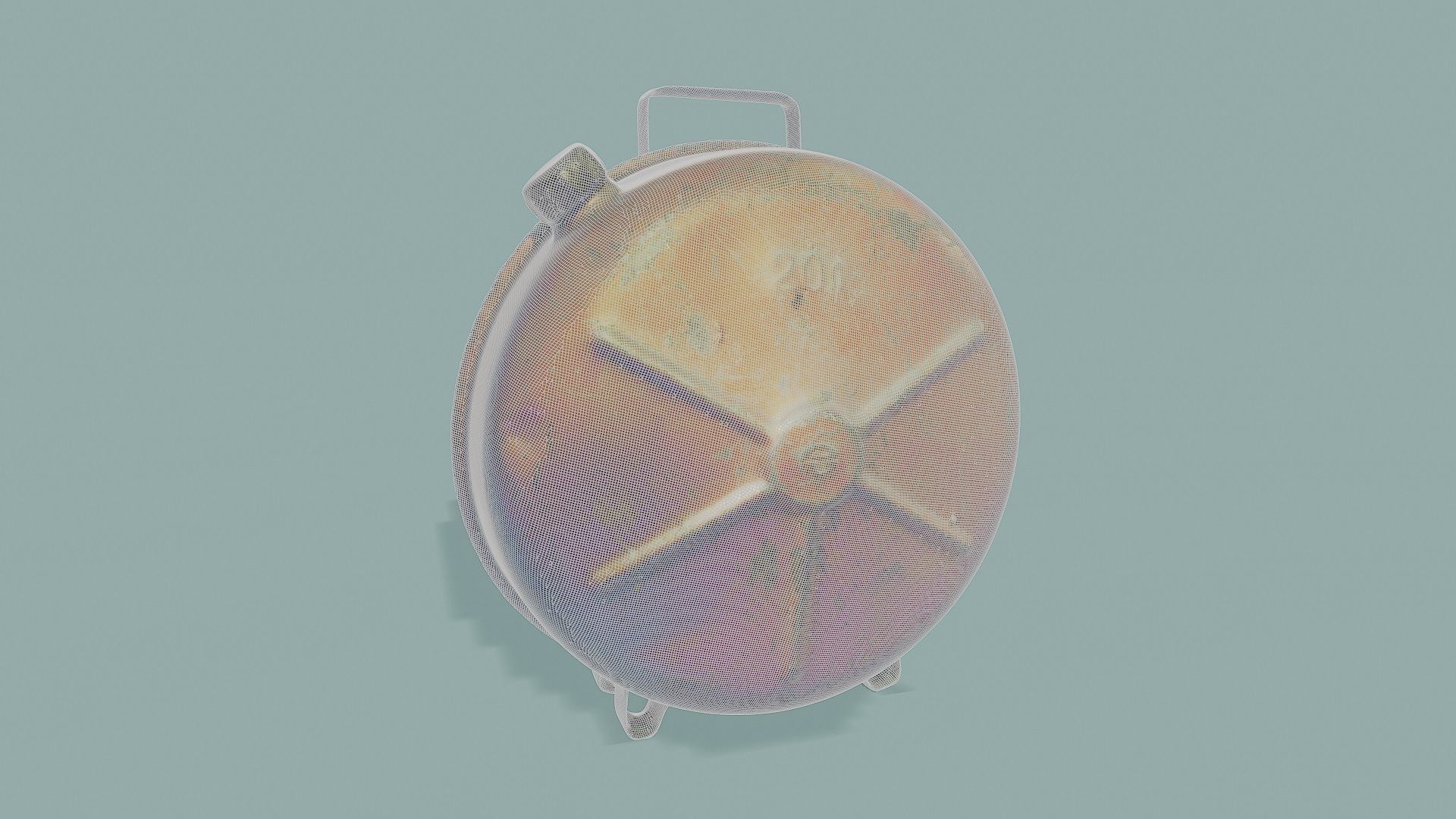 3D Scan Round Canister Low-poly 3D model_5