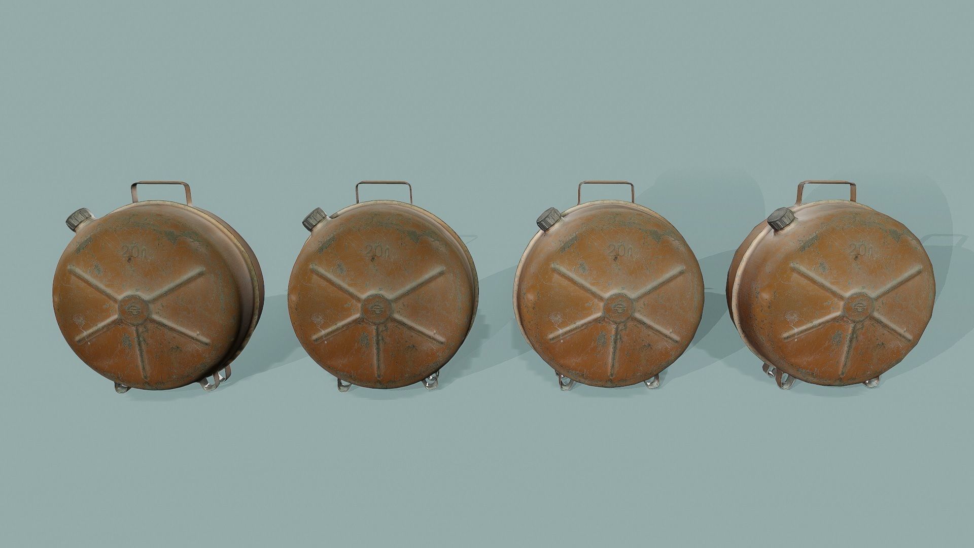 3D Scan Round Canister Low-poly 3D model_6