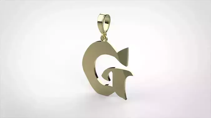 pendant alphabet rebucked G medium 