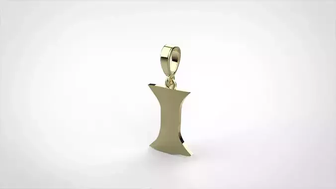 pendant alphabet rebucked I medium