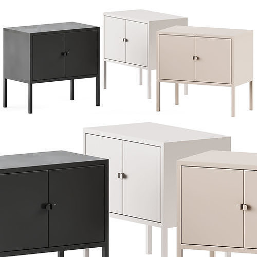 Ikea Lixhult Bedside Cabinet 3D model