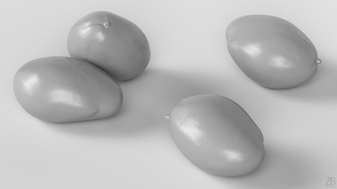 Mango 3D model 4