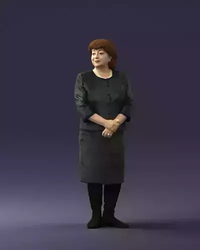 Lady in gray suit 0620