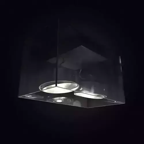 Lamp  Hanging Steel Rectangle