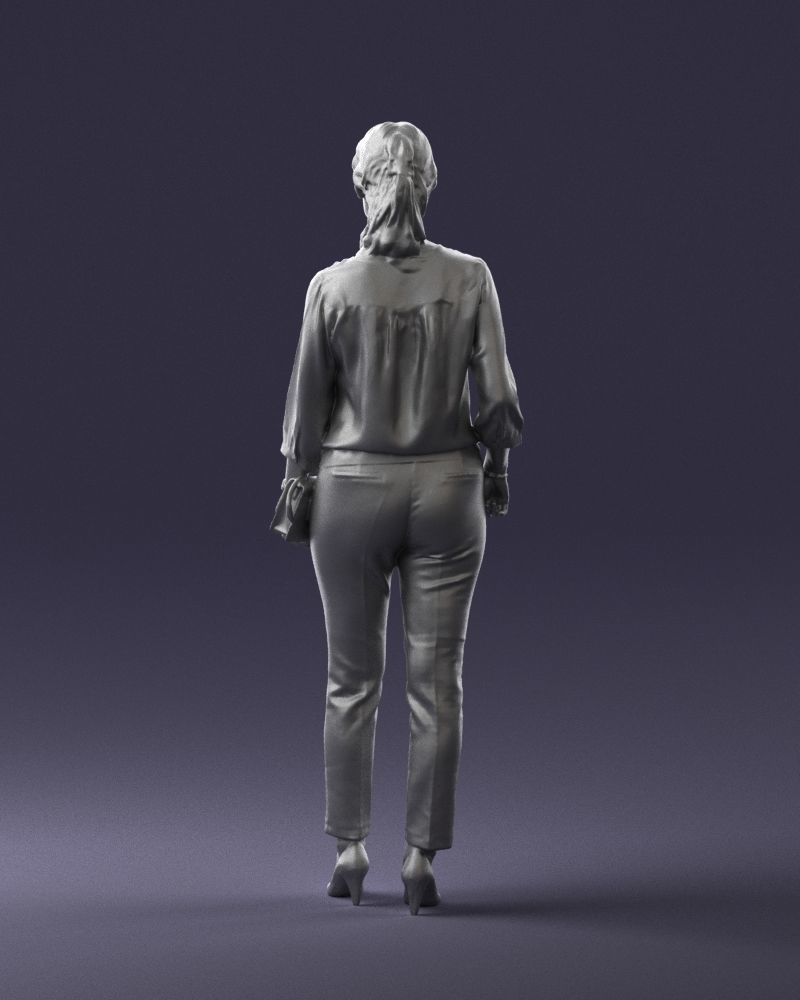 Woman in the orange pants 0305 3D Print Ready 3D print model_19