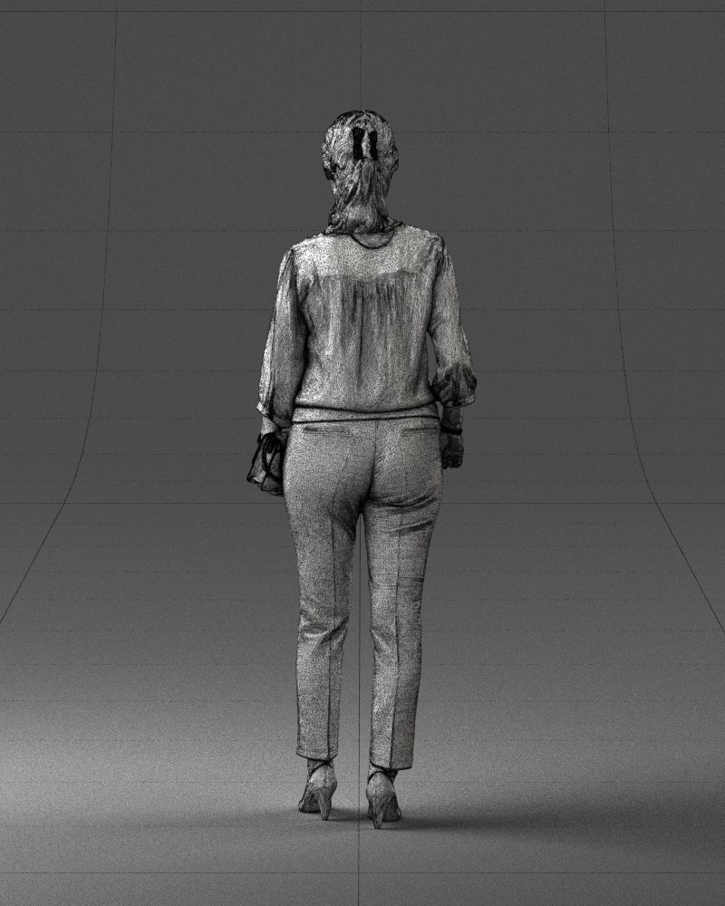 Woman in the orange pants 0305 3D Print Ready 3D print model_20