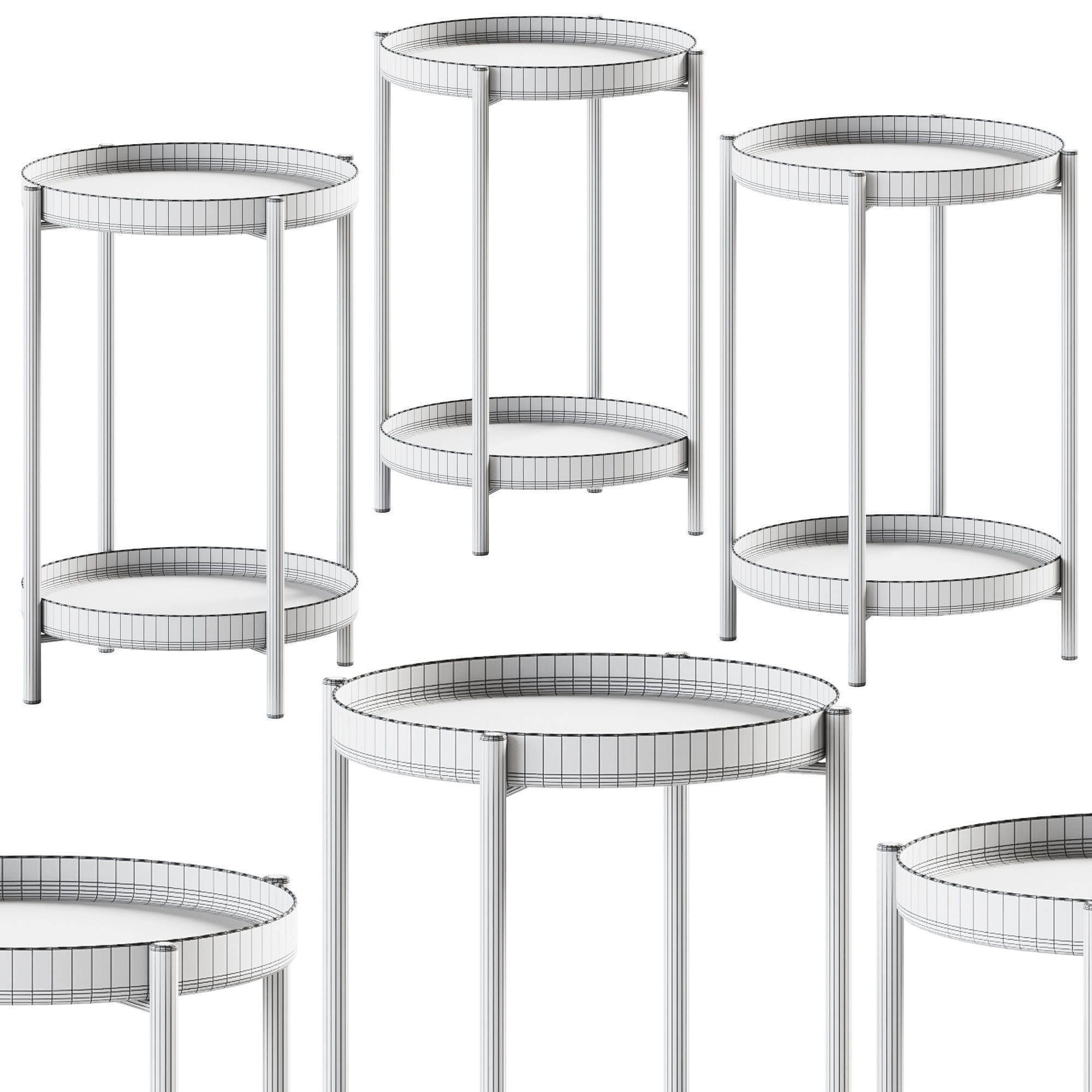 IKEA Olivblad Side Table 3D model_1