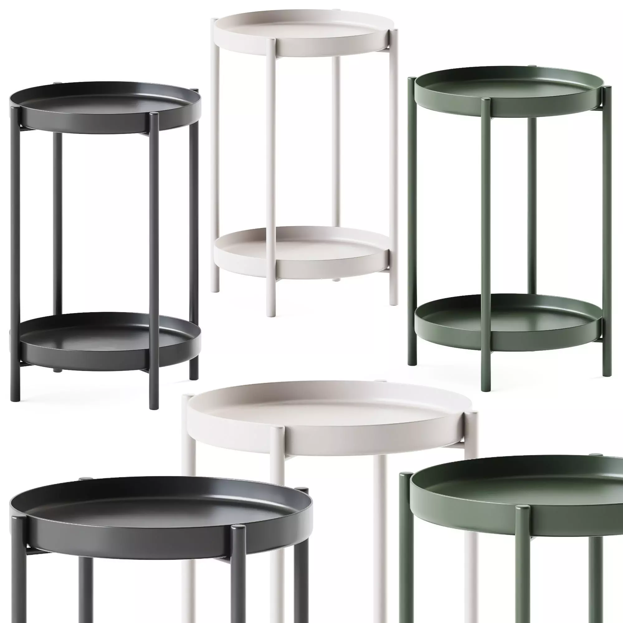 IKEA Olivblad Side Table 3D model_0